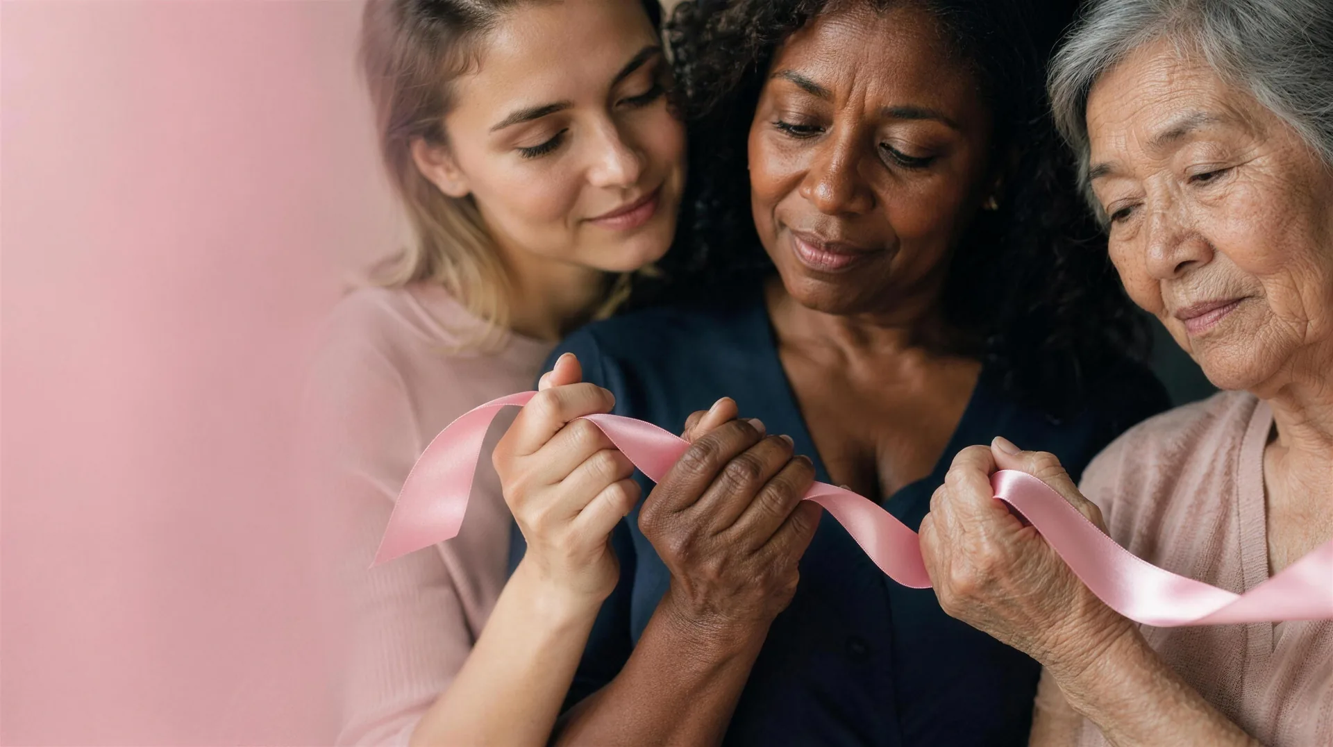 Breast Cancer Awareness Pink Ribbon - Early Detection and Screening Support