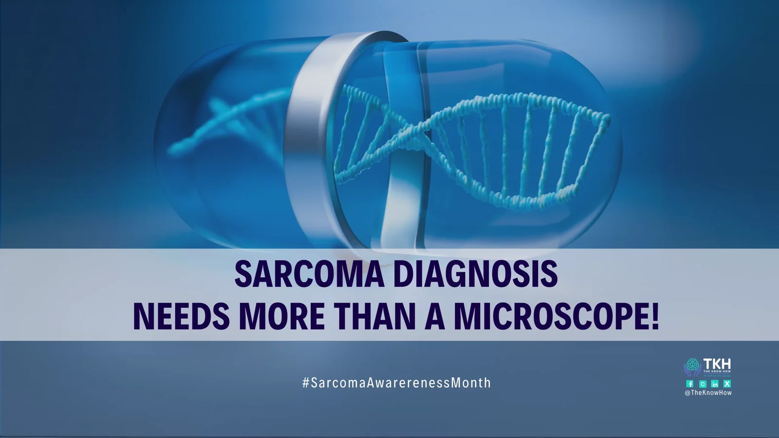 Sarcoma diagnosis needs more than a microscope!
