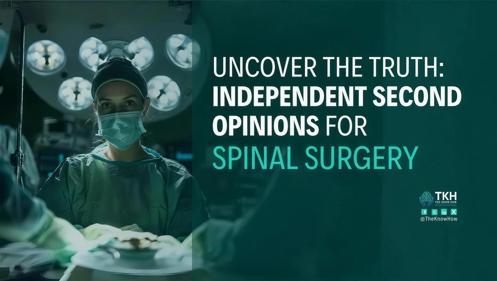 Uncover the truth: Independent second opinions for spinal surgery